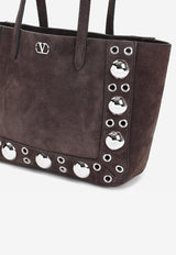 Mini Nellcôte Suede Tote Bag