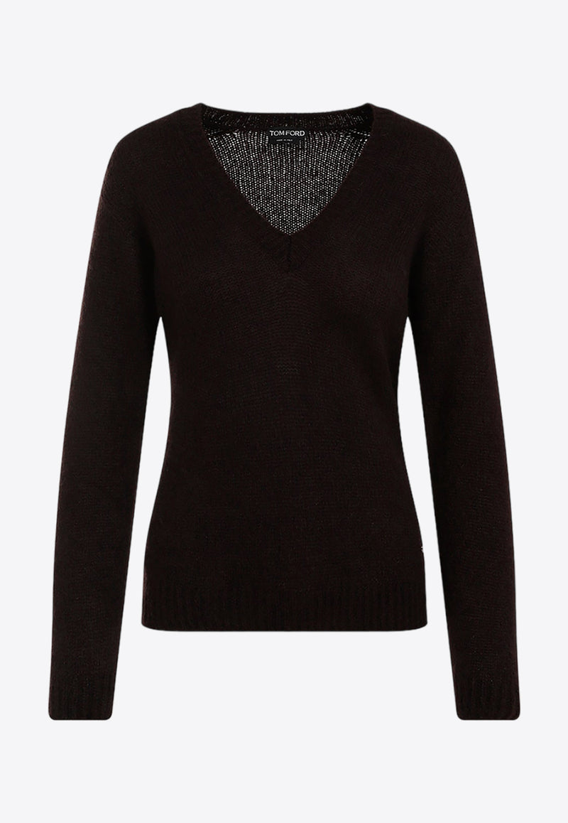 Cashmere and Silk V-neck Sweater