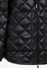 Logo Patch Quilted Puffer Jacket