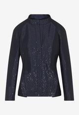 Sequined Fitted Jacket