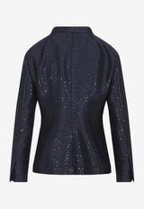 Sequined Fitted Jacket