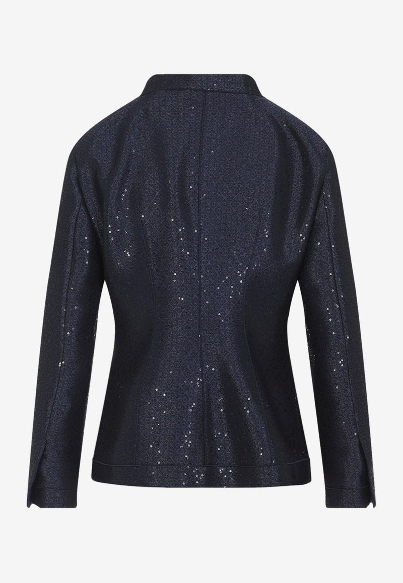 Sequined Fitted Jacket