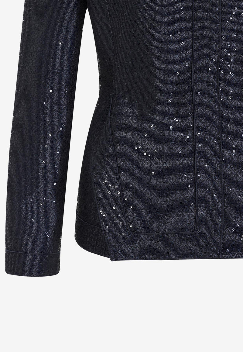 Sequined Fitted Jacket