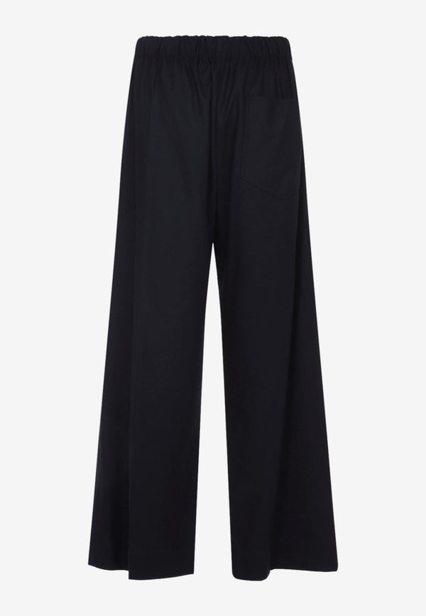 Straight-Leg Wool Pants