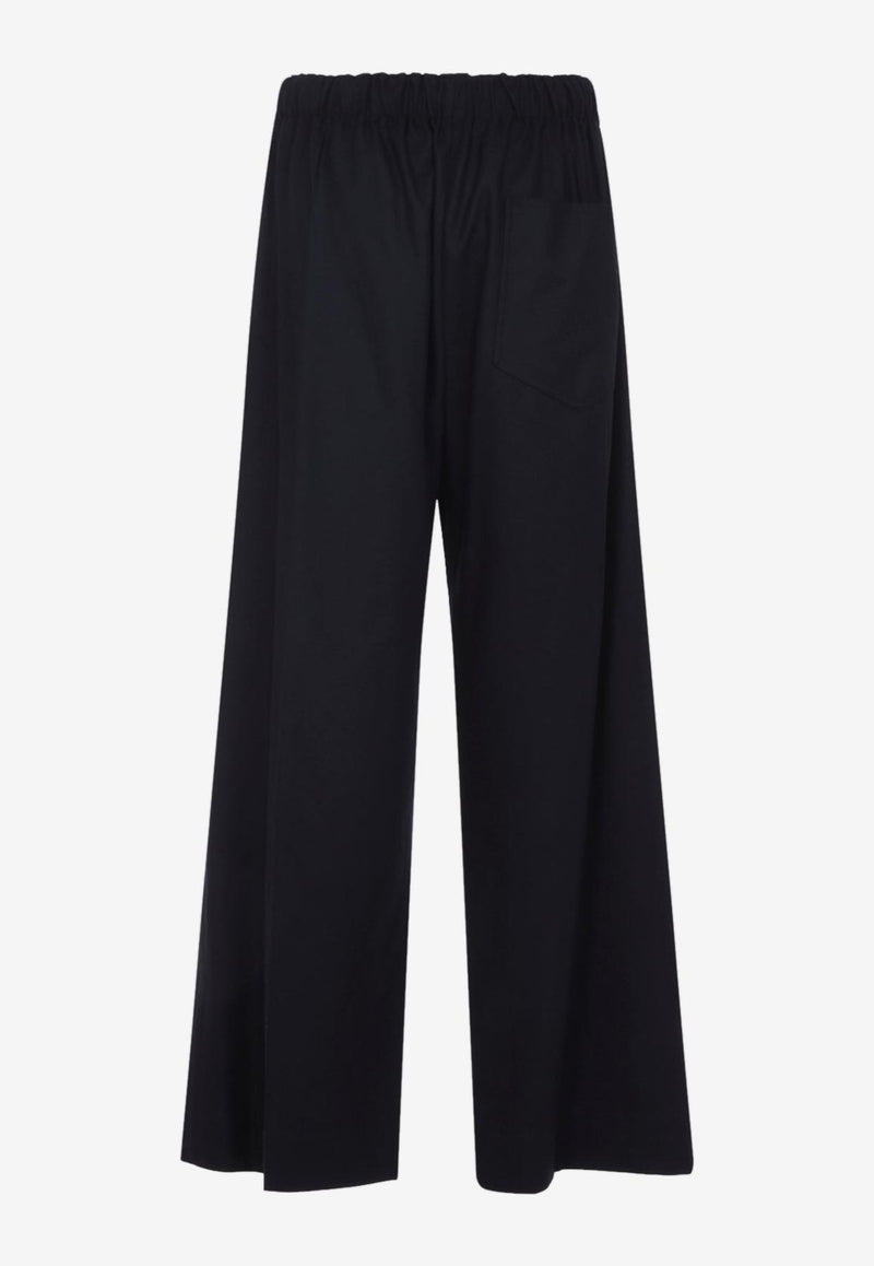 Straight-Leg Wool Pants