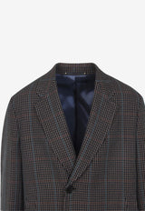 Checked Wool Overcoat