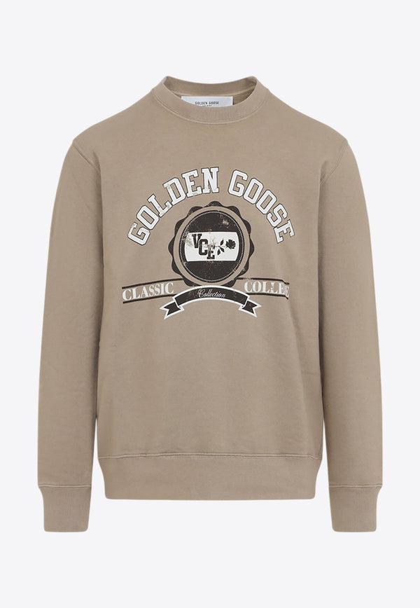 Logo-Printed Pullover Sweatshirt