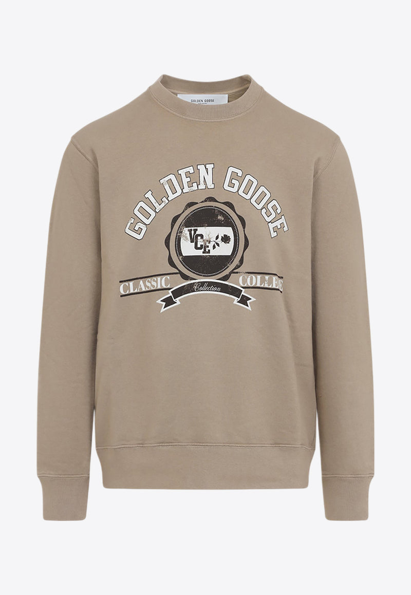 Logo-Printed Pullover Sweatshirt