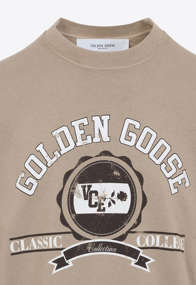 Logo-Printed Pullover Sweatshirt