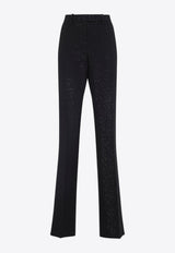 Sequined Wool Pants