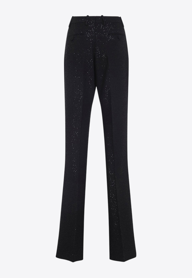 Sequined Wool Pants