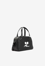 AC Logo Leather Bowling Bag