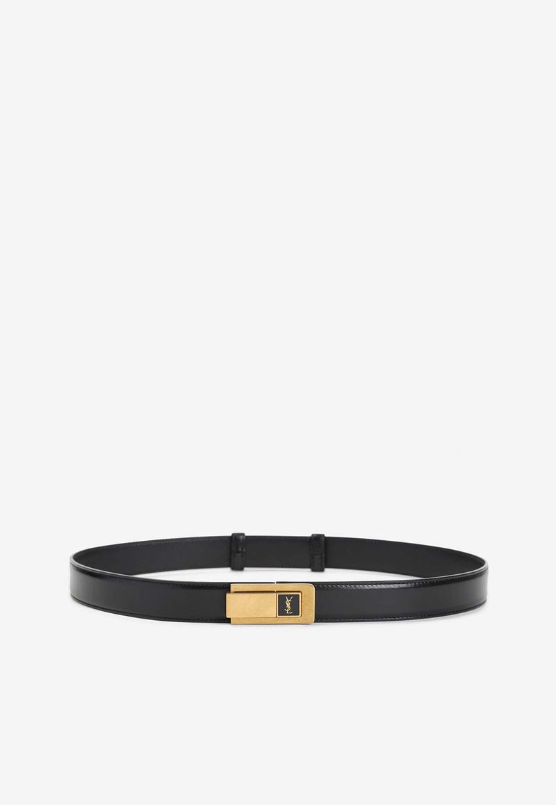 Logo Leather Belt