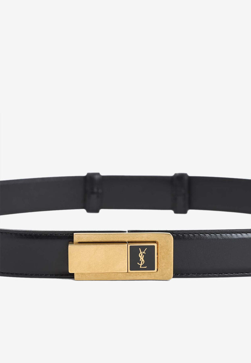 Logo Leather Belt