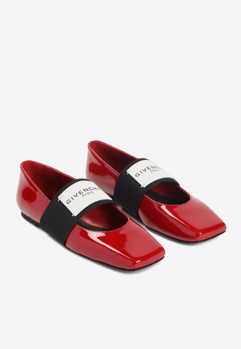 Calf Leather Ballerina Flats