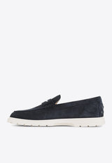 Logo Suede Loafers