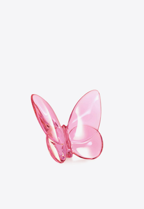 Baccarat Crystal Lucky Butterfly Figurine 2814724 Pink