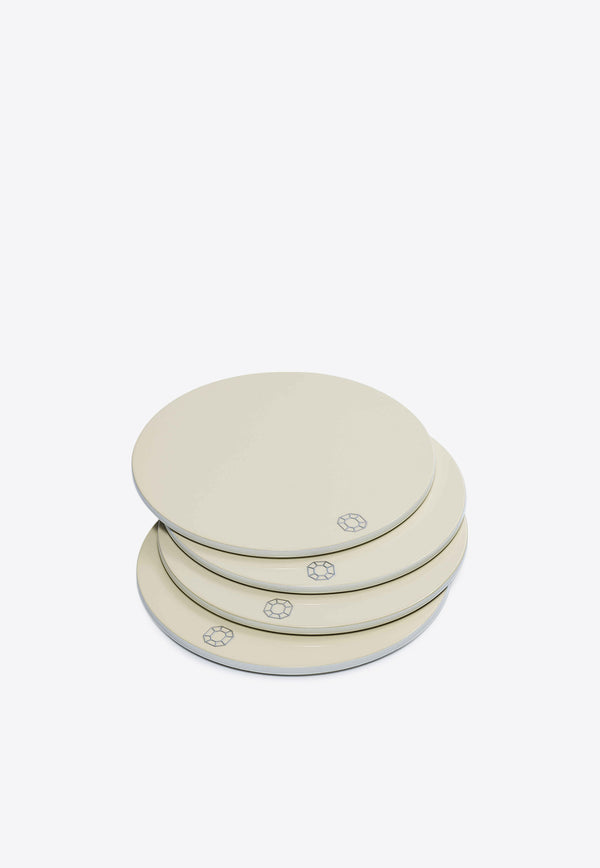 Baccarat Iconic Octogone Coasters - Set of 4 Ivory 2816925