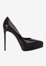 Le Silla Uma 140 Nappa Leather Platform Pumps Black 2868V090R1PPNEM 001
