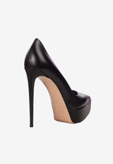 Le Silla Uma 140 Nappa Leather Platform Pumps Black 2868V090R1PPNEM 001