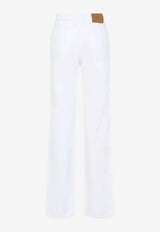 Stitched Straight-Leg Jeans