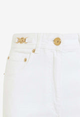 Stitched Straight-Leg Jeans