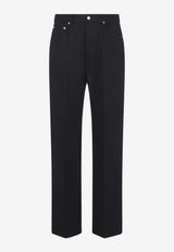 Geth Low-Rise Jeans with Crease