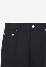 Geth Low-Rise Jeans with Crease