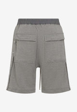 Bermuda Elastic-Waist Shorts