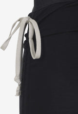 Edfu Elastic-Waist Midi Skirt