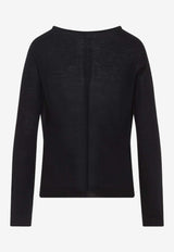 Deep V-Neck Wool Sweater