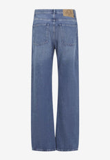Mid-Rise Jeans with Heart-Shaped Patches