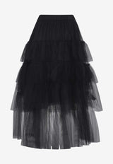 Tutu Layered Midi Skirt