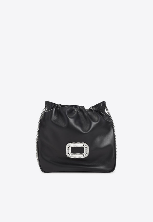 Mini Pilgrim Crystal Buckle Leather Bag