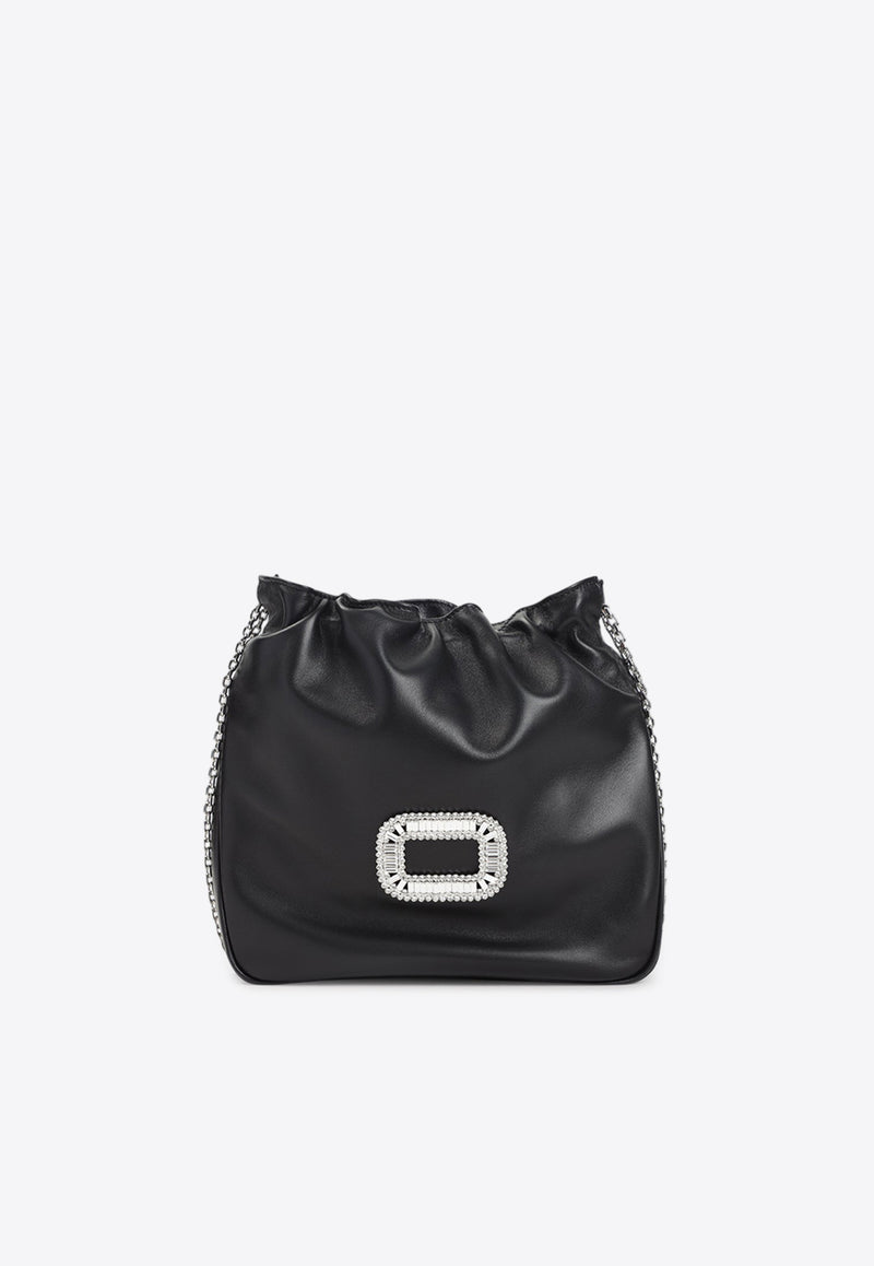 Mini Pilgrim Crystal Buckle Leather Bag