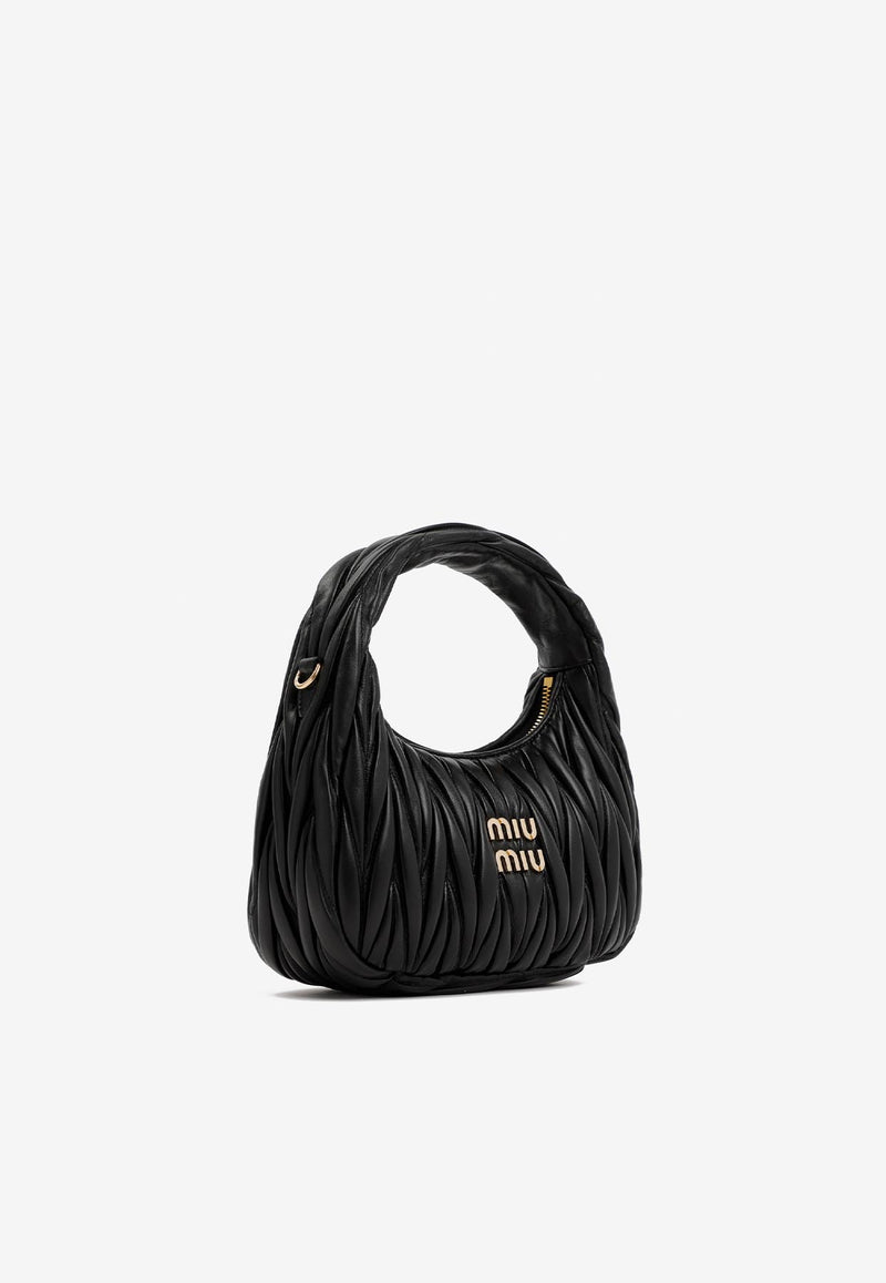 Wander Matelassé Nappa Leather Hobo Bag