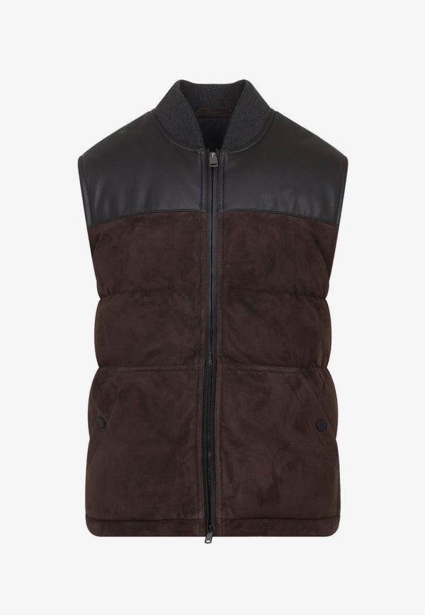 Leather Padded Vest
