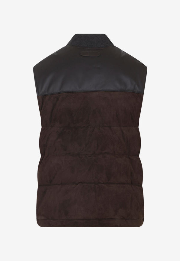 Leather Padded Vest