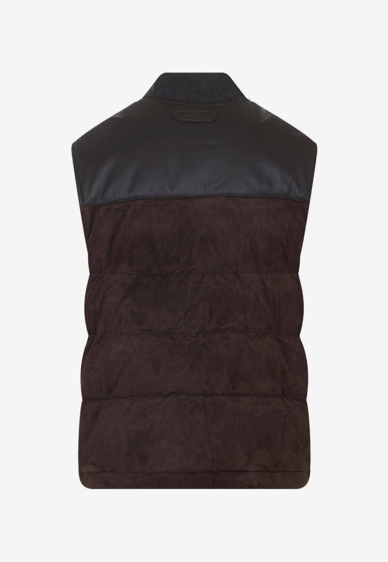 Leather Padded Vest