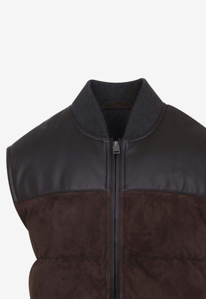 Leather Padded Vest