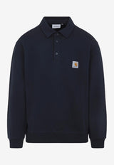 Logo Patch Polo Sweatshirt