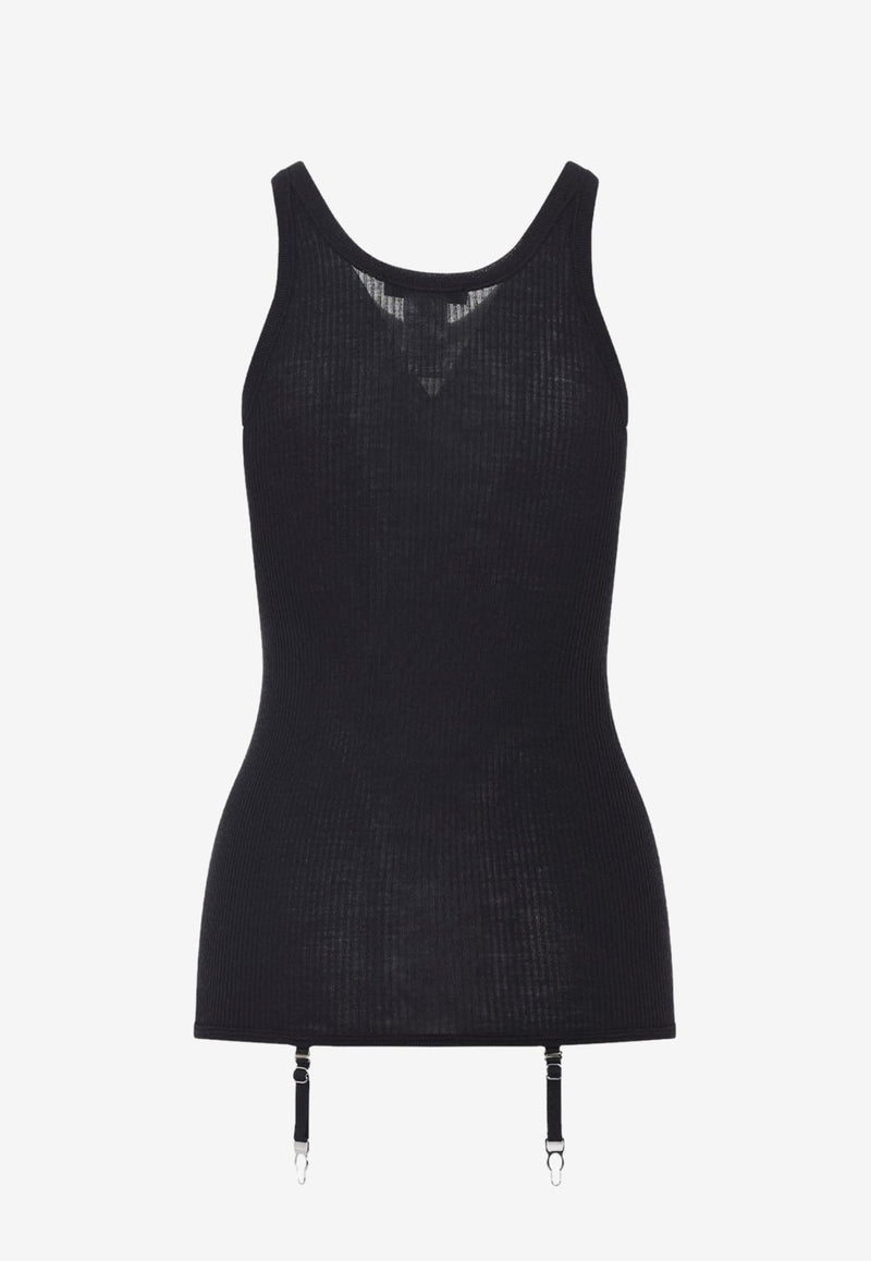 Rib-Knit Top with Suspenders