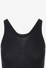 Rib-Knit Top with Suspenders