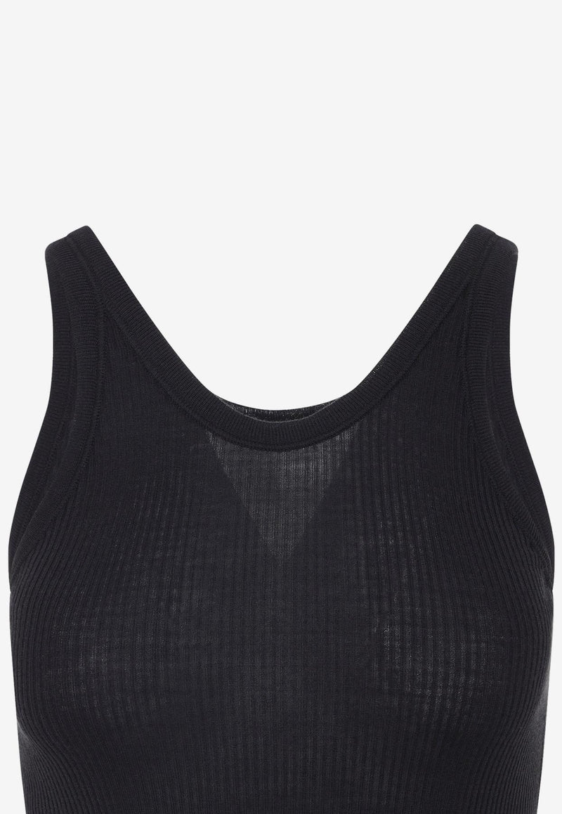 Rib-Knit Top with Suspenders