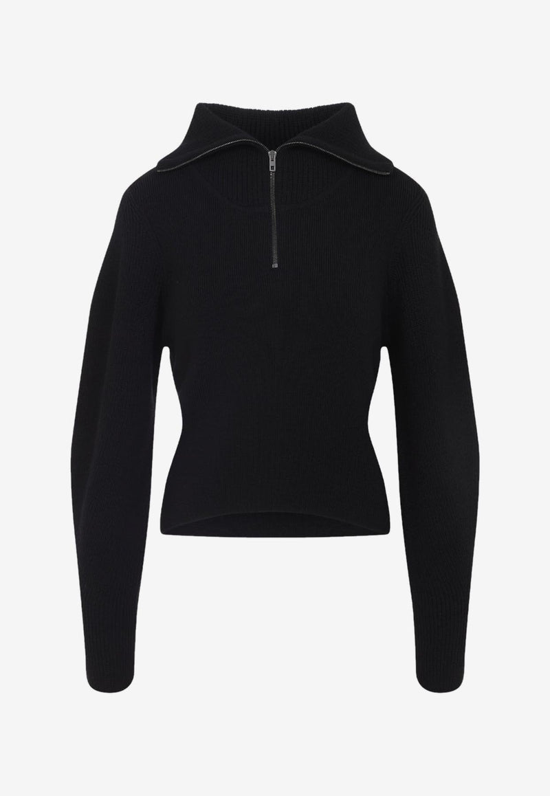 Half-Zip Wool Sweater