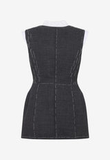 Single-Breasted Wool Vest