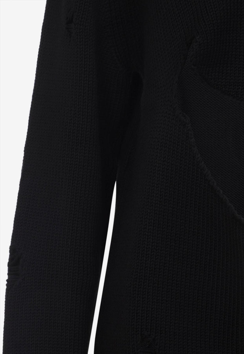 Smile Distressed Wool Sweater