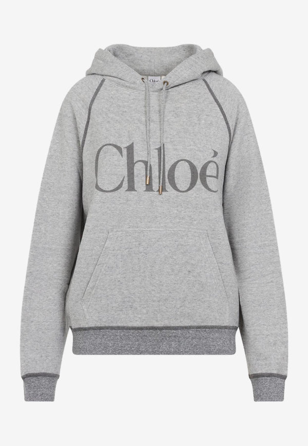 Logo Lettering Hooded Sweatshirt