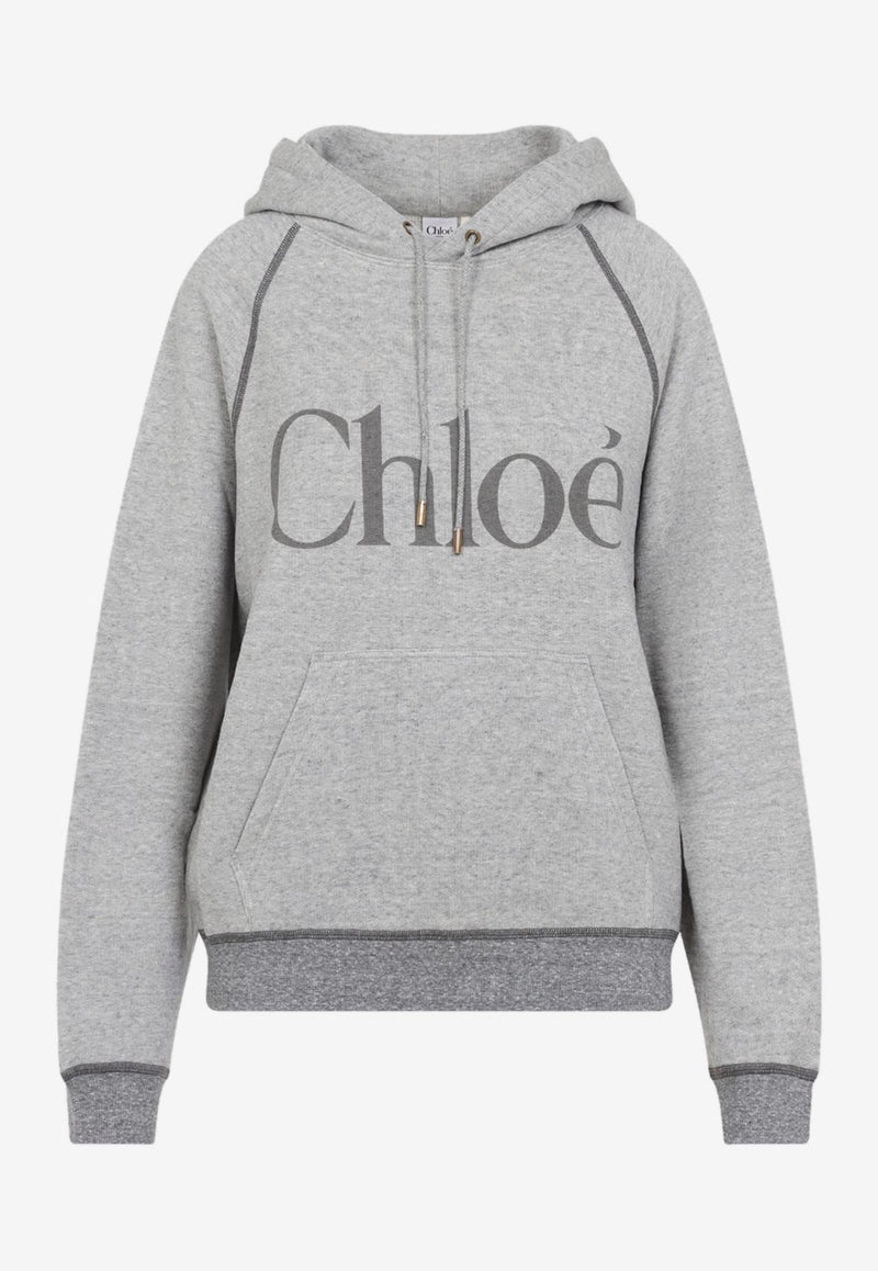Logo Lettering Hooded Sweatshirt