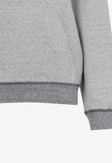 Logo Lettering Hooded Sweatshirt